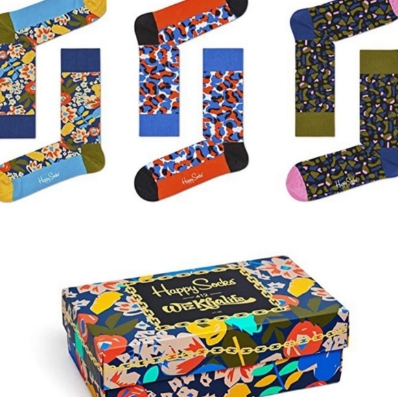 Wiz Khalifa Happy Socks Gift Box Set of 3 Socks Bundle Sock Size: 9-11 NWT - Picture 2 of 10